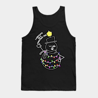 Snowman Christmas Tree Tank Top